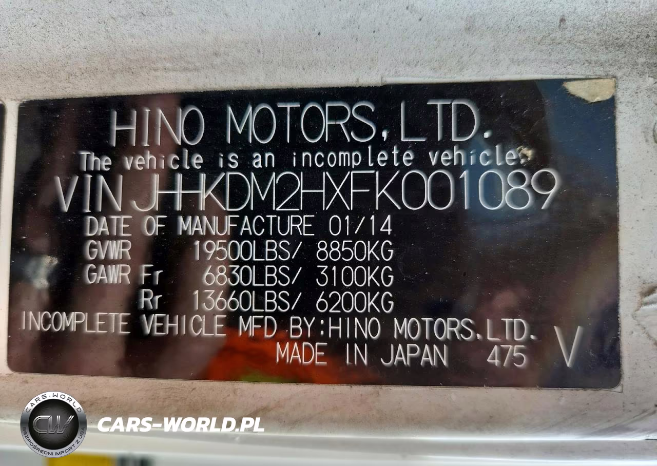 2015 Hino 195 Delivery Truck VIN:JHHKDM2HXFK001089 - 13