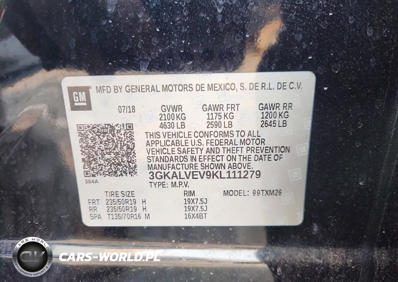 2019 GMC Terrain Slt VIN:3GKALVEV9KL111279 - 13