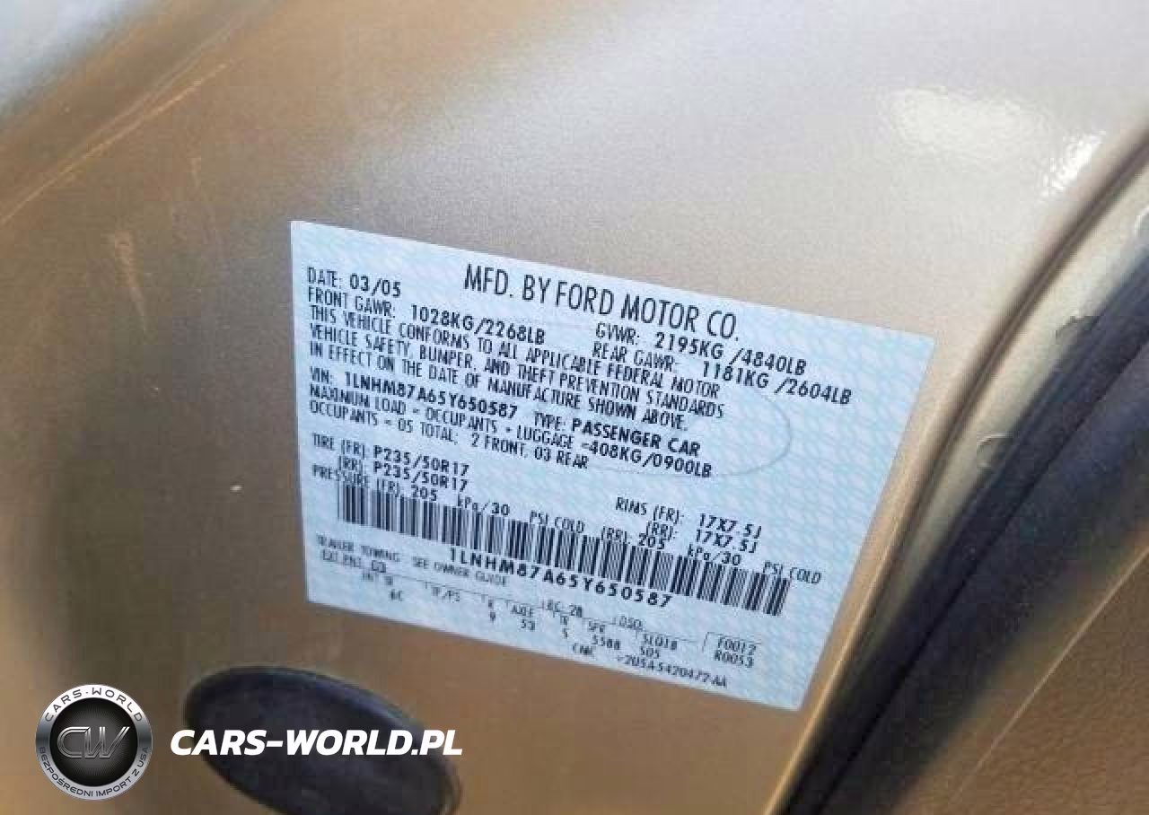 2005 Lincoln Ls VIN:1LNHM87A65Y650587 - 9