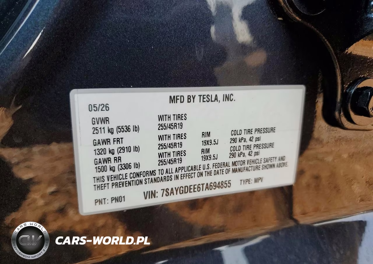 2026 Tesla Model Y VIN:7SAYGDEE6TA694855 - 12