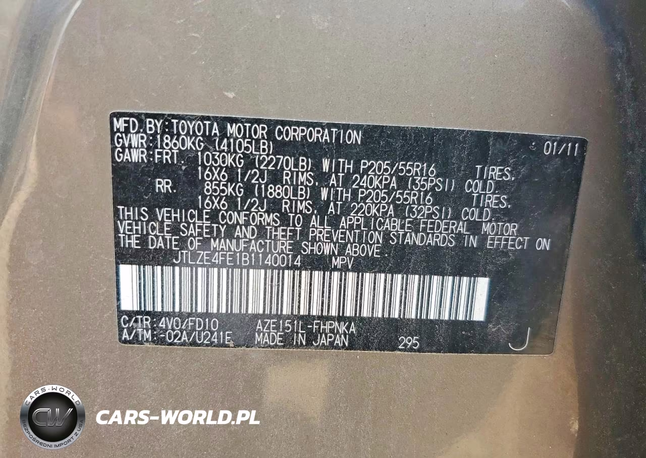 2011 Scion Xb Base VIN:JTLZE4FE1B1140014 - 13