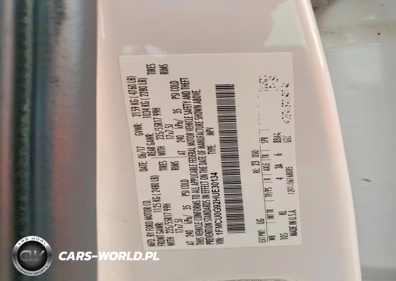 2017 Ford Escape Se VIN:1FMCU0G92HUE30134 - 13