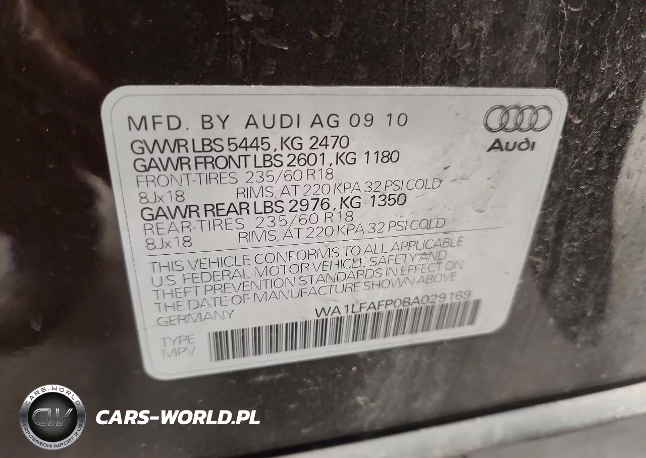 2011 Audi Q5 Premium Plus VIN:WA1LFAFP0BA029169 - 13