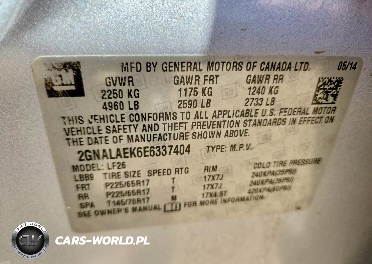2014 Chevrolet Equinox Ls VIN:2GNALAEK6E6337404 - 13