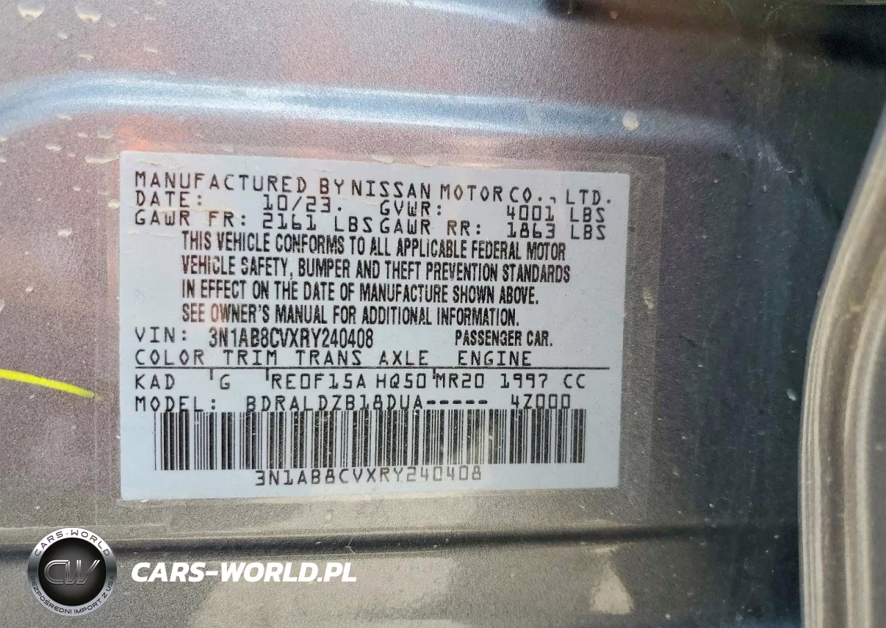 2024 Nissan Sentra Sv VIN:3N1AB8CVXRY240408 - 12