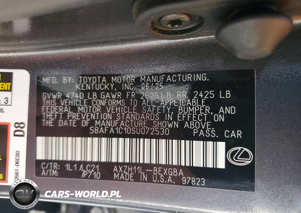2025 Lexus Es 300H Ultra Luxury VIN:58AFA1C10SU072530 - 12