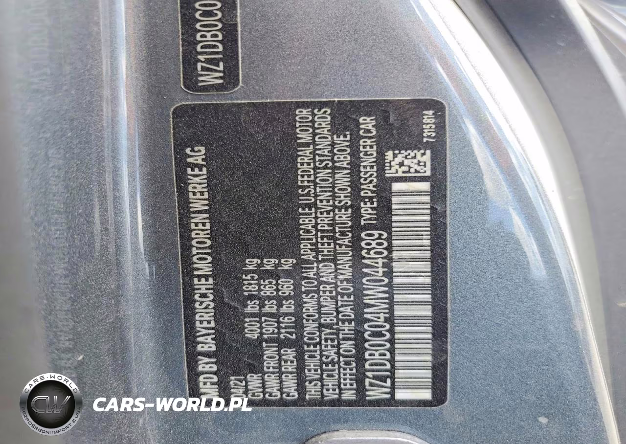 2021 Toyota Gr Supra 3.0 Premium VIN:WZ1DB0C04MW044689 - 12