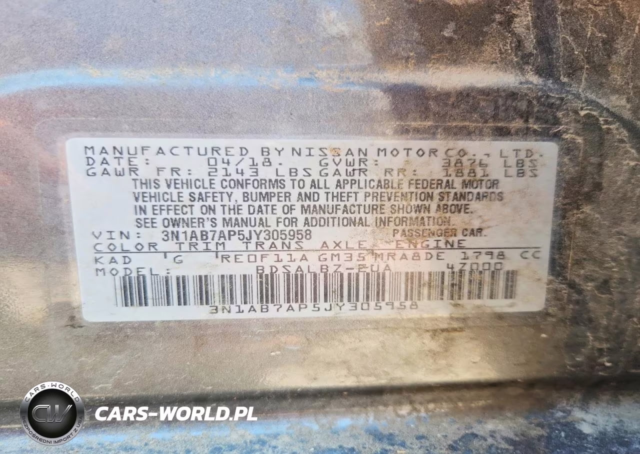 2018 Nissan Sentra S VIN:3N1AB7AP5JY305958 - 12