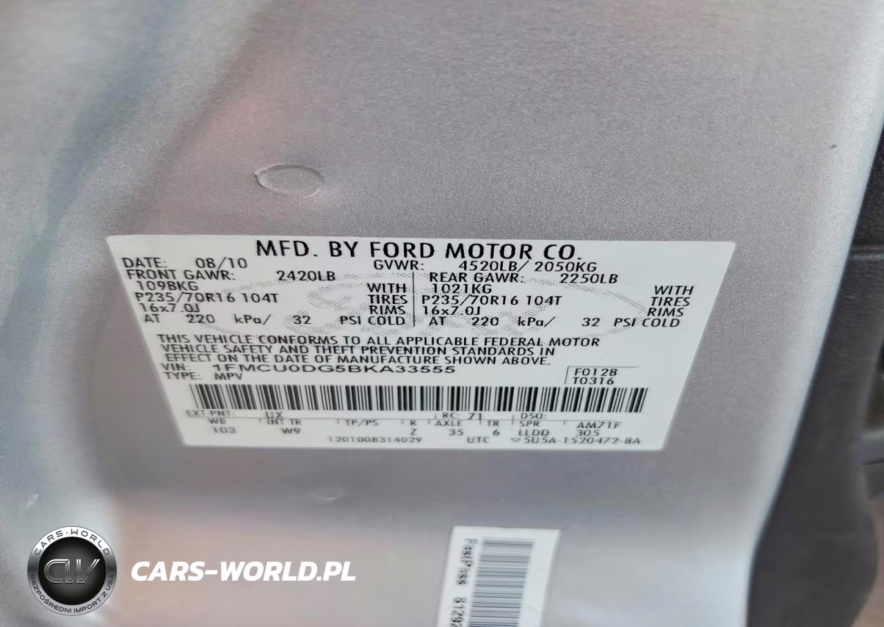 2011 Ford Escape Xlt VIN:1FMCU0DG5BKA33555 - 12