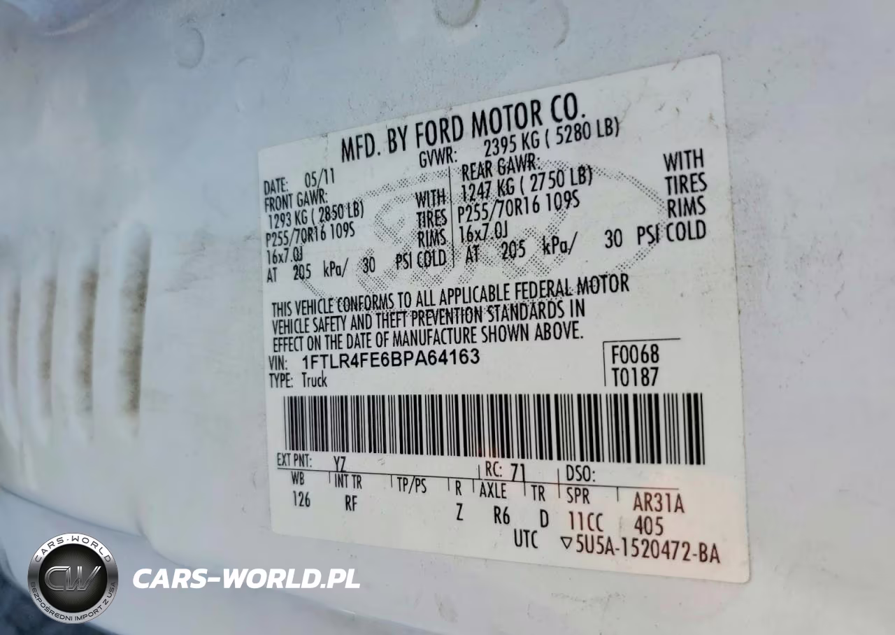 2011 Ford Ranger Super Cab VIN:1FTLR4FE6BPA64163 - 12