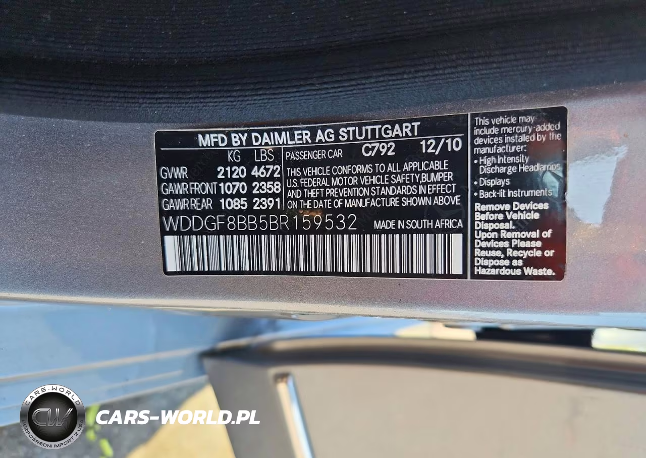 2011 Mercedes-Benz C 300 4Matic VIN:WDDGF8BB5BR159532 - 12