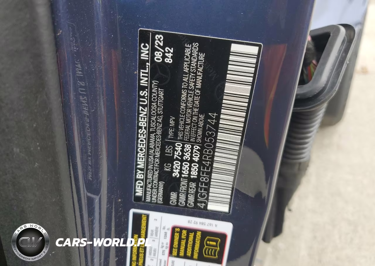 2024 Mercedes-Benz Gls 580 4Matic VIN:4JGFF8FE4RB053744 - 14