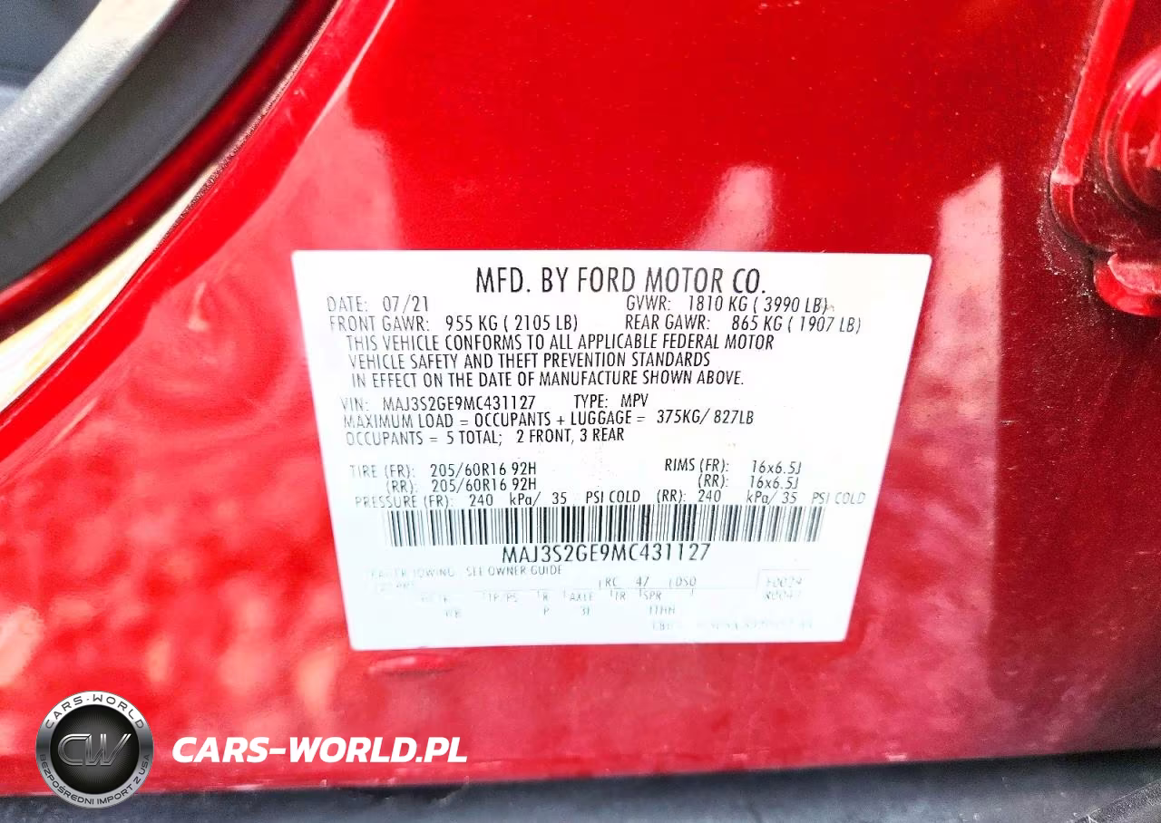 2021 Ford Ecosport Se VIN:MAJ3S2GE9MC431127 - 13