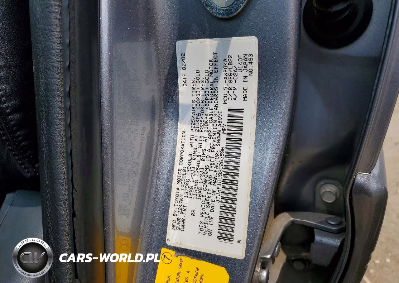 2002 Lexus Rx 300 VIN:JTJHF10U920263596 - 13