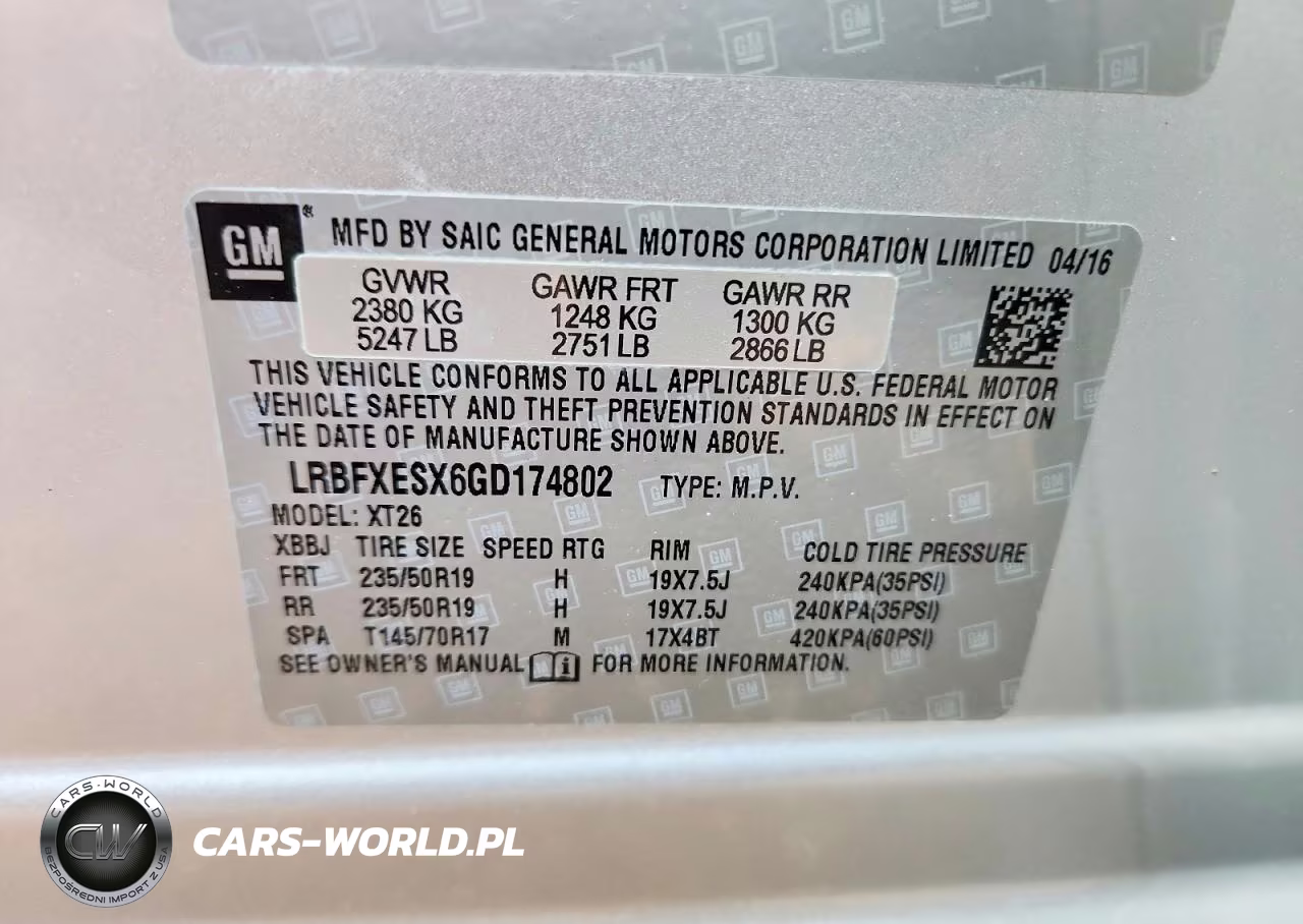 2016 Buick Envision Premium VIN:LRBFXESX6GD174802 - 14