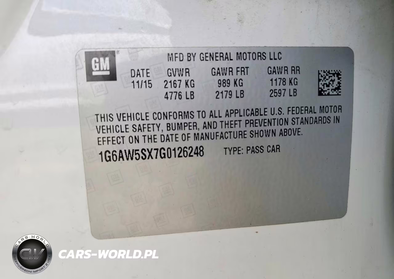 2016 Cadillac Cts VIN:1G6AW5SX7G0126248 - 12