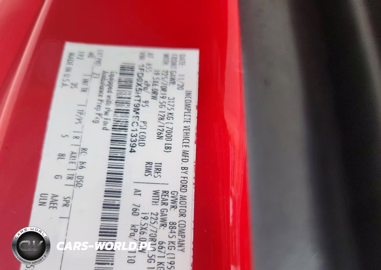2021 Ford F550 Super Duty VIN:1FD0X5HT9MEC13394 - 13