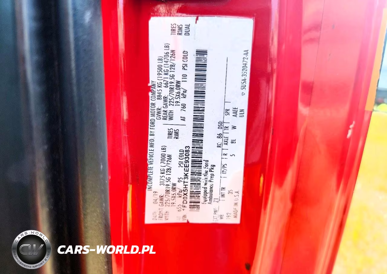 2019 Ford F550 Super Duty VIN:1FD0X5HT3KEE93083 - 13