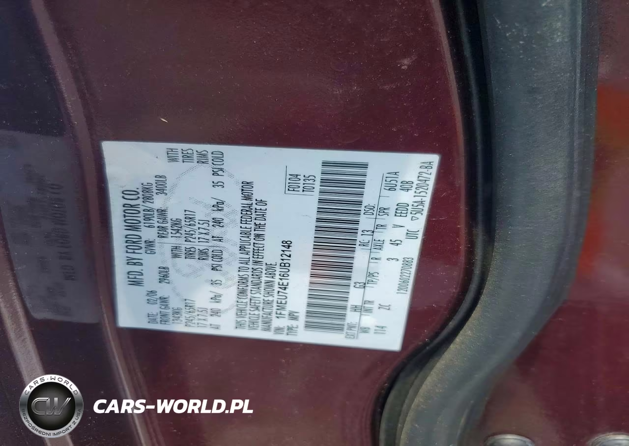 2006 Ford Explorer Eddie Bauer VIN:1FMEU74E16UB12148 - 13