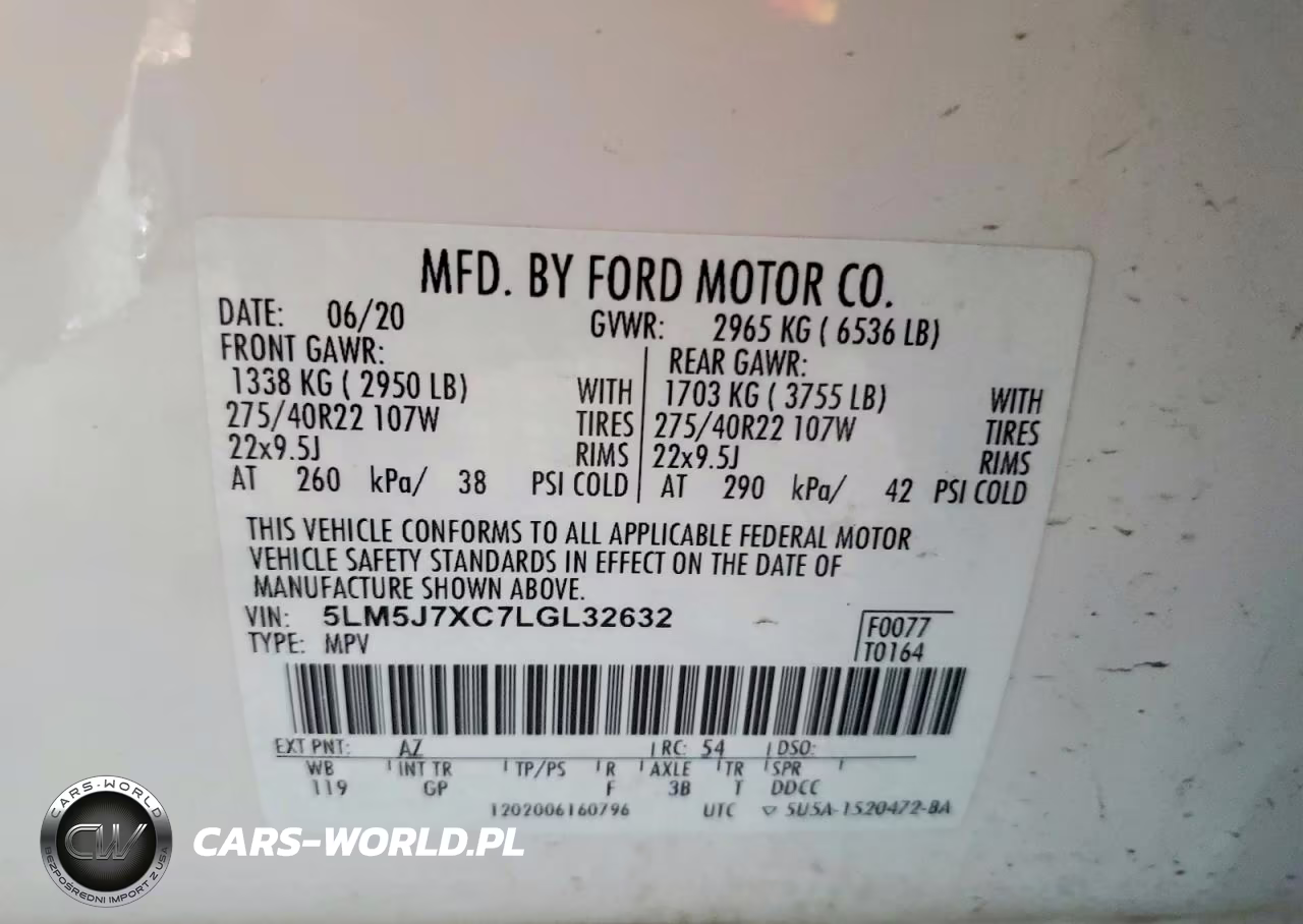 2020 Lincoln Aviator Reserve VIN:5LM5J7XC7LGL32632 - 13