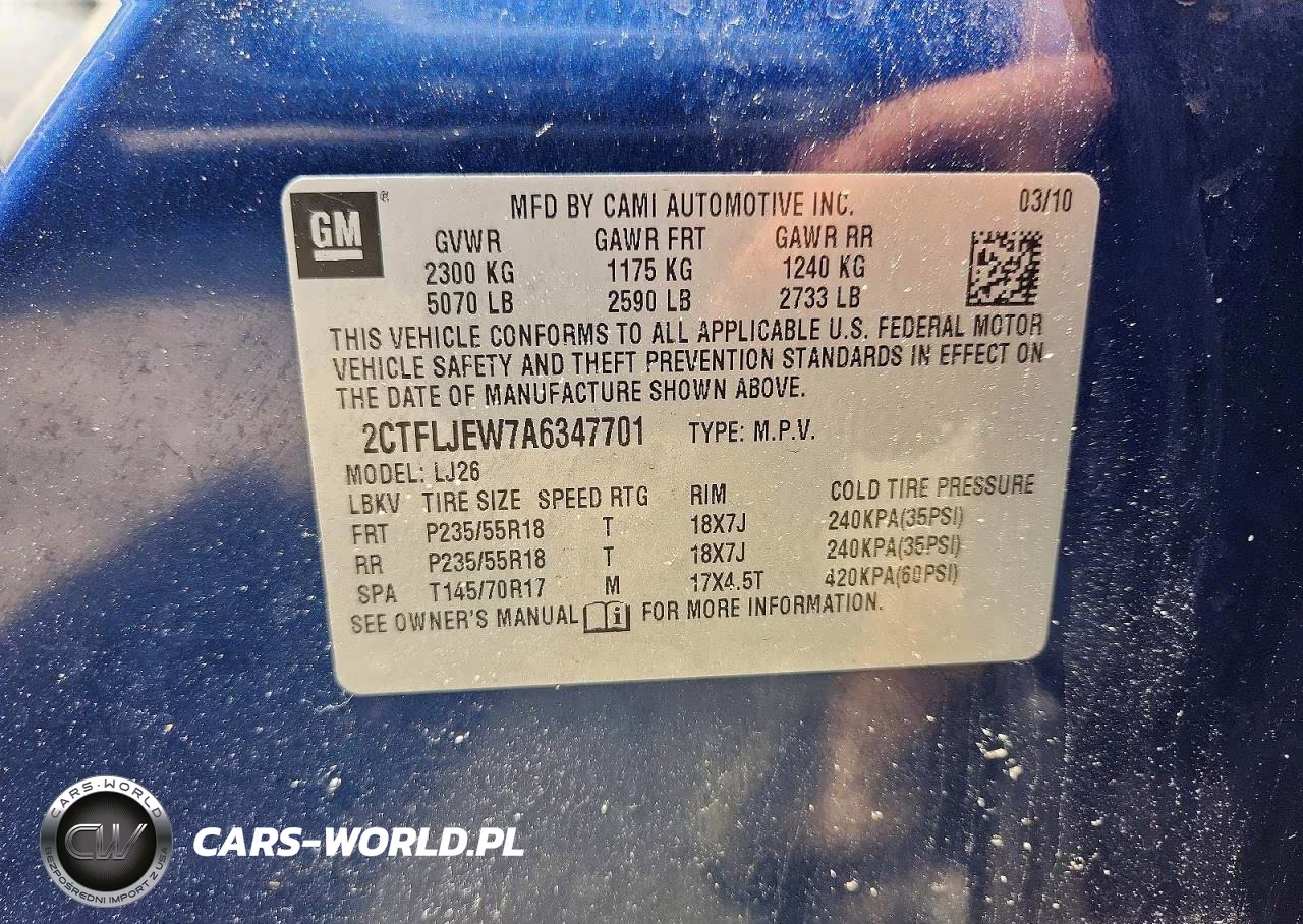 2010 GMC Terrain Slt VIN:2CTFLJEW7A6347701 - 13