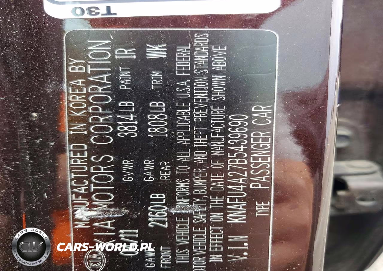 2011 Kia Forte Ex VIN:KNAFU4A27B5439690 - 12