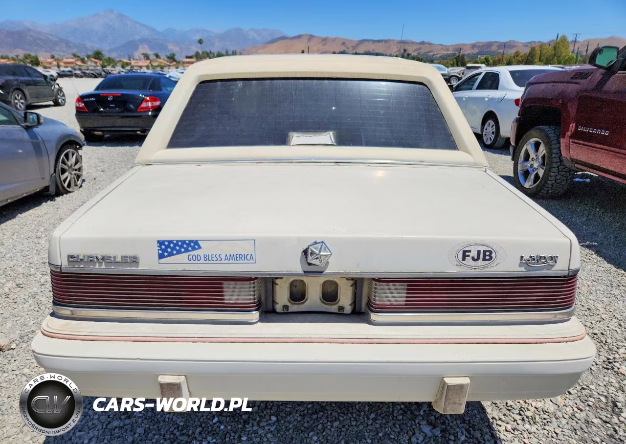1987 Chrysler Lebaron VIN:1C3BC56D7HF168495 - 6