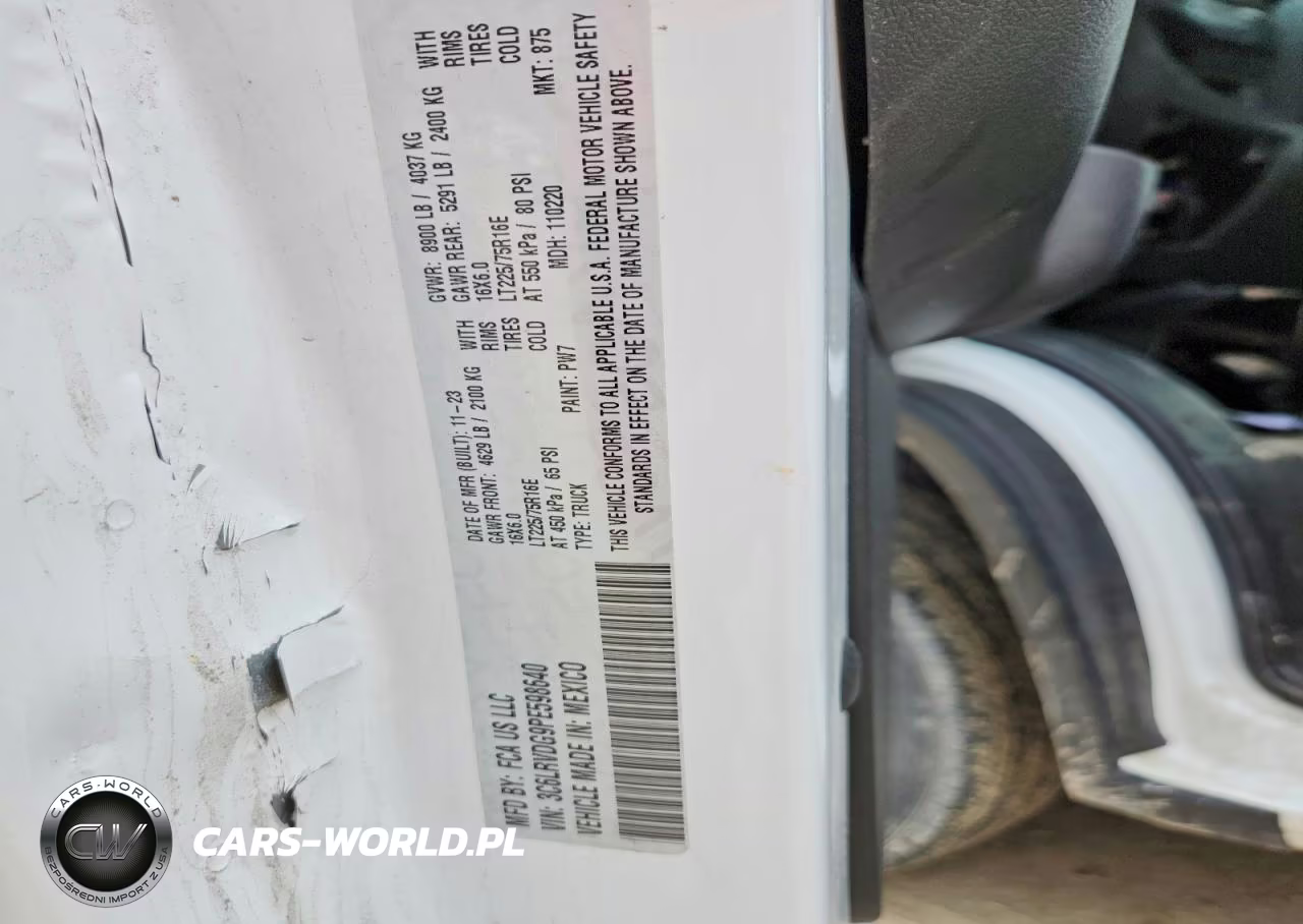 2023 Ram Promaster 2500 2500 High VIN:3C6LRVDG9PE598640 - 14