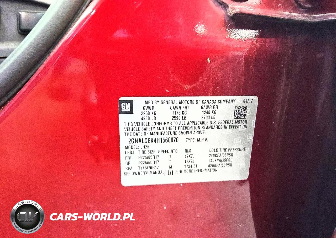 2017 Chevrolet Equinox Lt VIN:2GNALCEK4H1560070 - 12