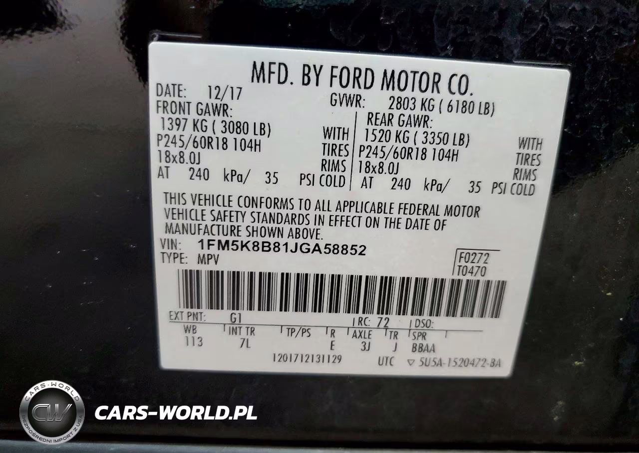 2018 Ford Explorer VIN:1FM5K8B81JGA58852 - 13
