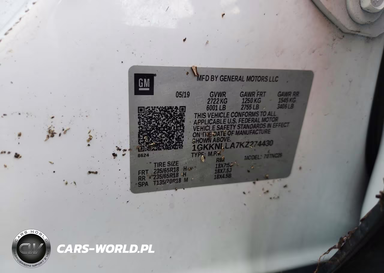 2019 GMC Acadia Sle VIN:1GKKNLLA7KZ274430 - 13