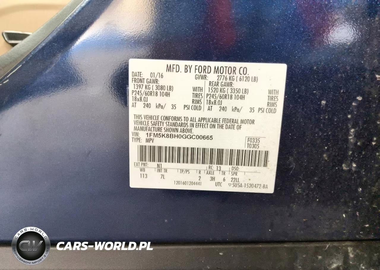 2016 Ford Explorer VIN:1FM5K8BH0GGC00665 - 13