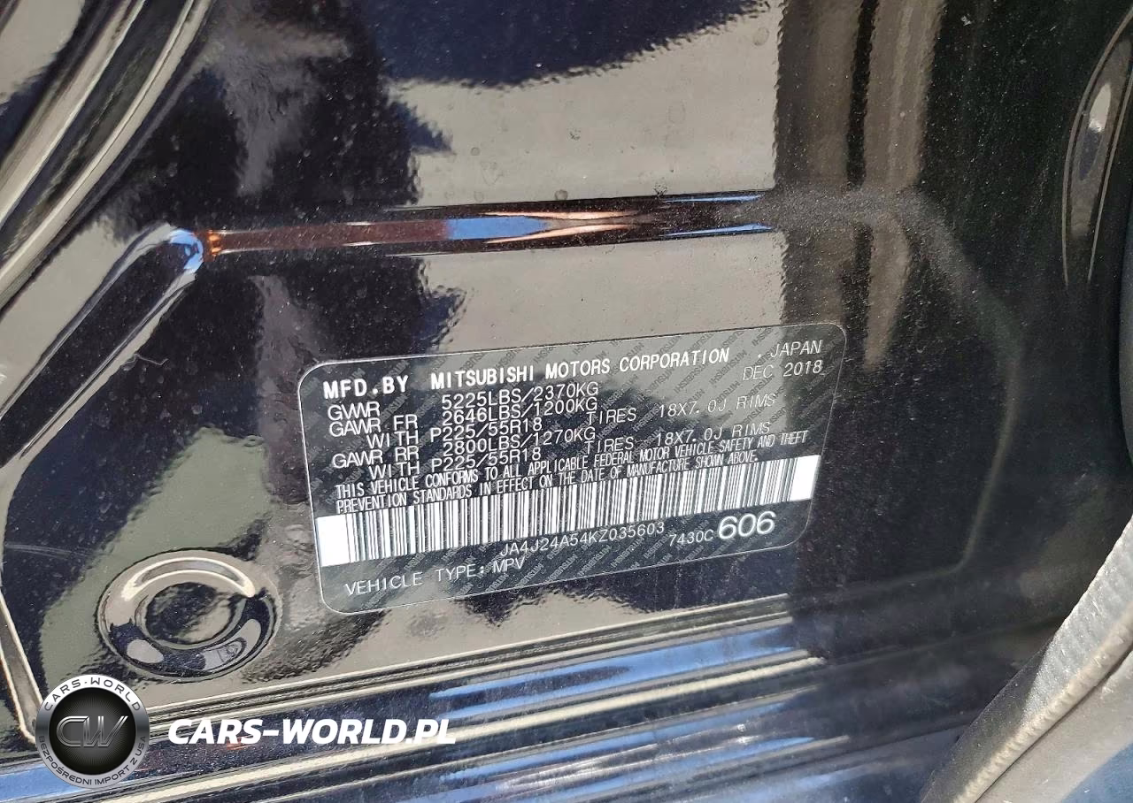 2019 Mitsubishi Outlander Sel VIN:JA4J24A54KZ035603 - 12