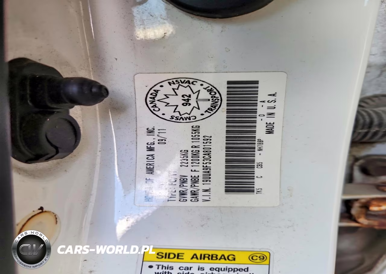 2012 Acura Tl VIN:19UUA9F53CA801592 - 12