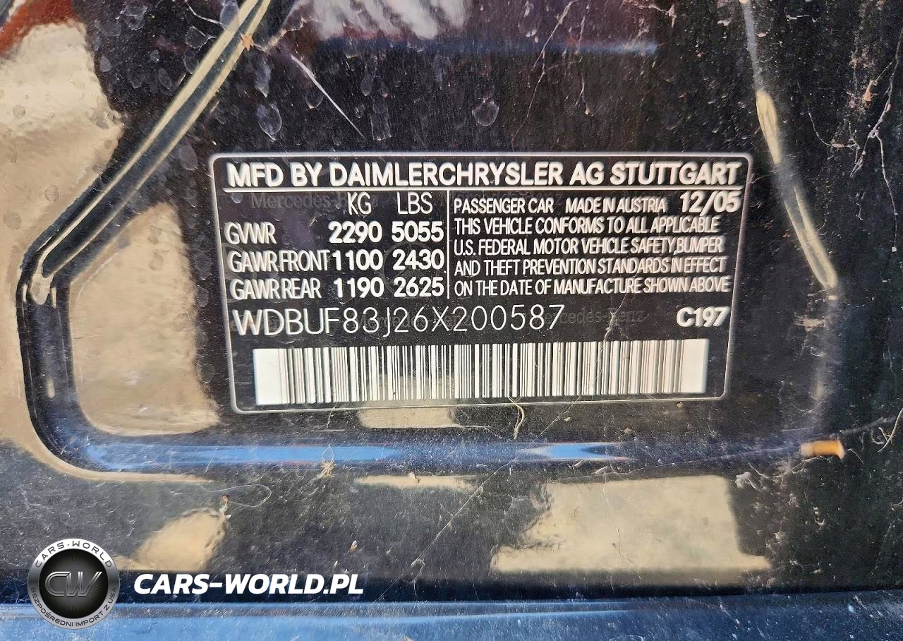 2006 Mercedes-Benz E 500 4Matic VIN:WDBUF83J26X200587 - 12