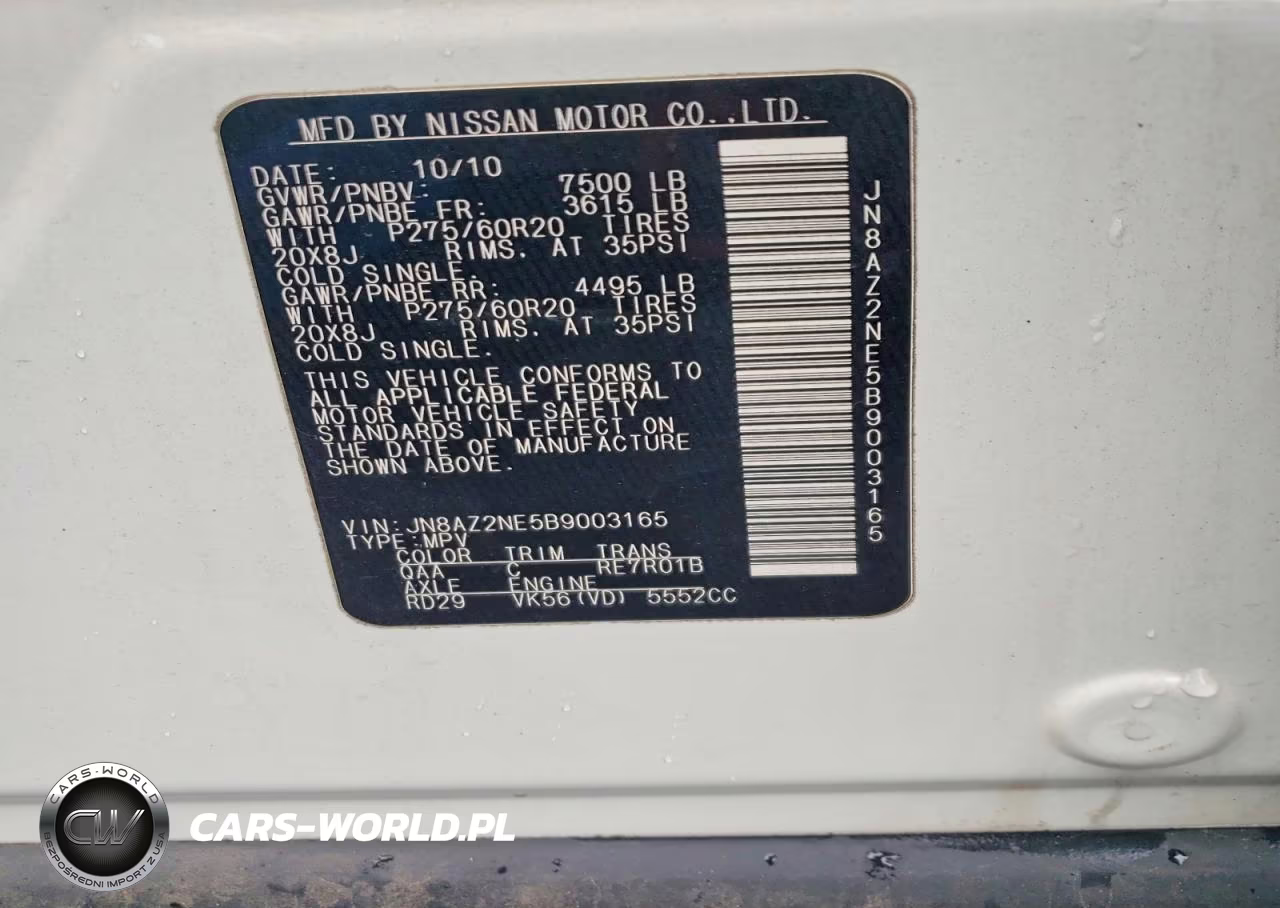 2011 Infiniti Qx56 Base VIN:JN8AZ2NE5B9003165 - 13