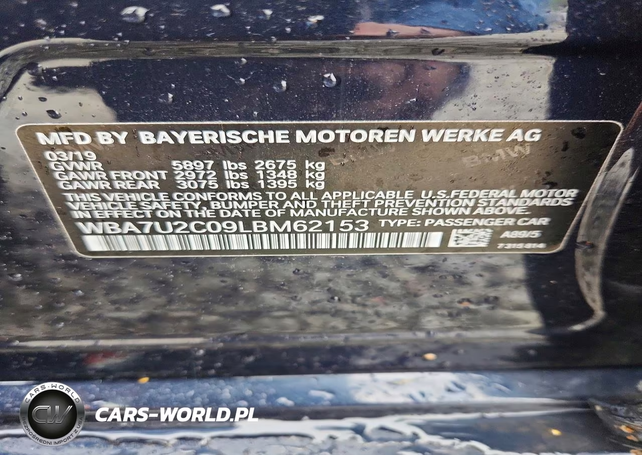 2020 BMW 750 Xi VIN:WBA7U2C09LBM62153 - 13