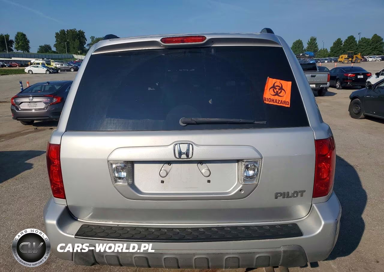 2004 Honda Pilot Ex VIN:2HKYF18494H555178 - 6
