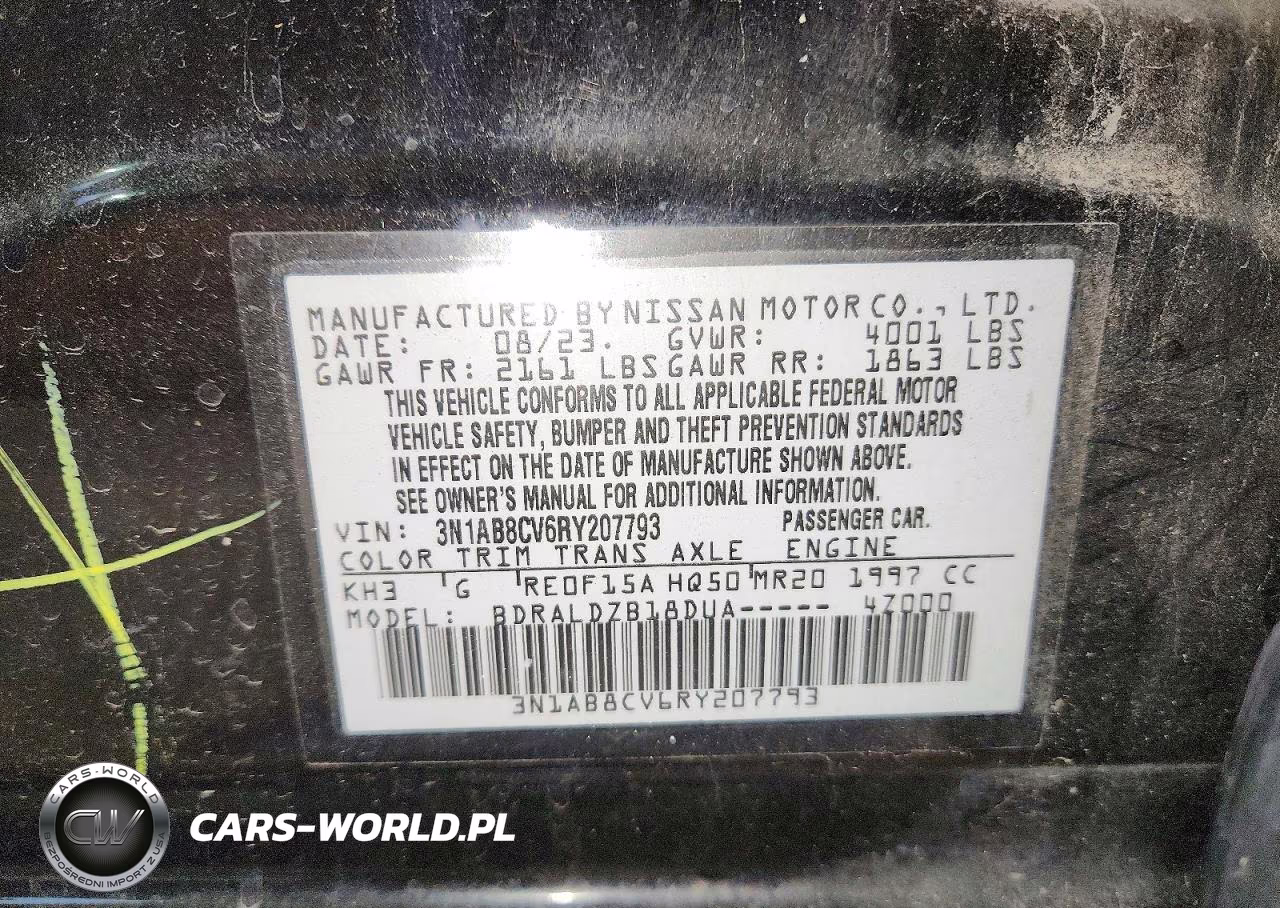 2024 Nissan Sentra Sv VIN:3N1AB8CV6RY207793 - 12