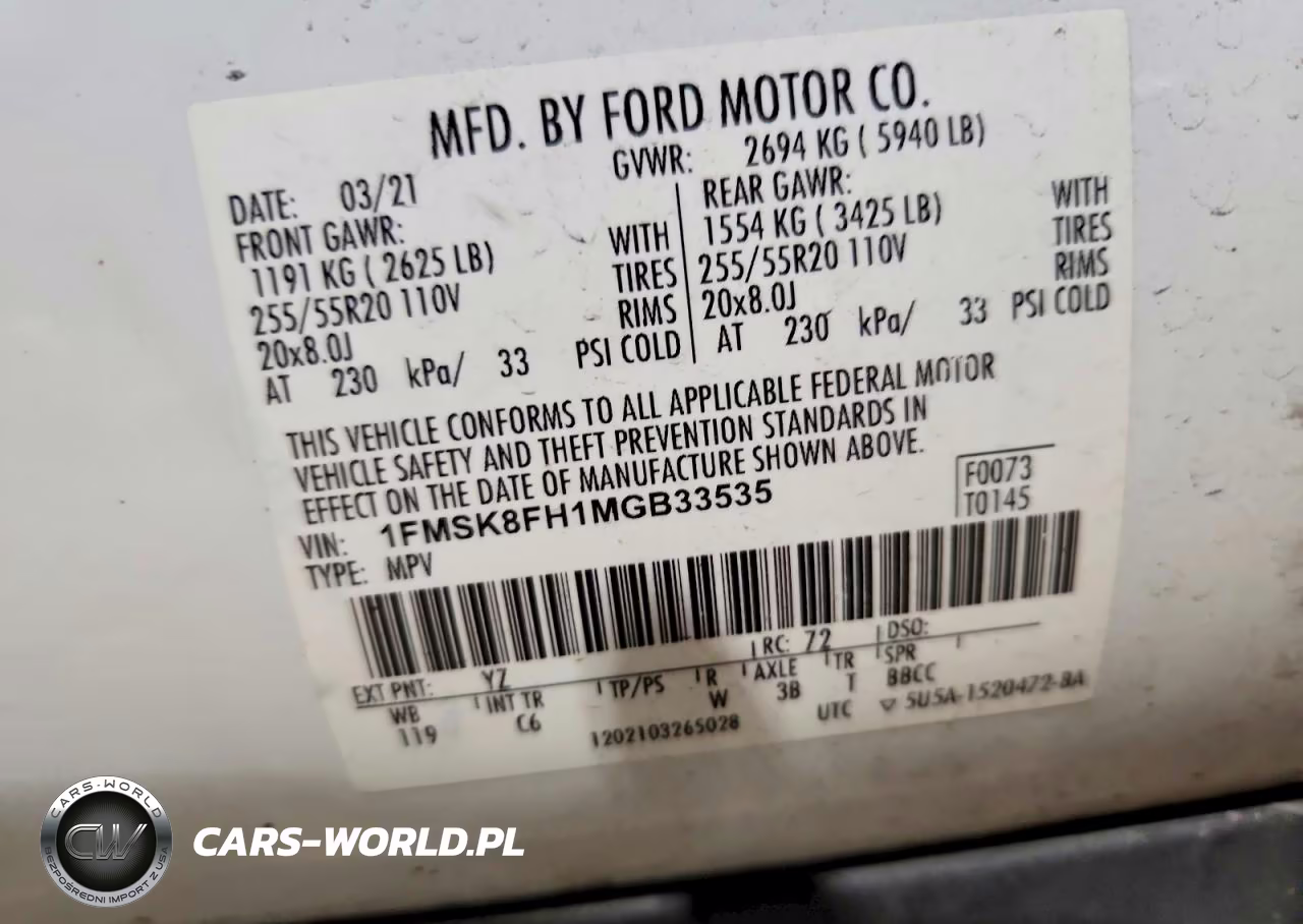 2021 Ford Explorer Limited VIN:1FMSK8FH1MGB33535 - 13
