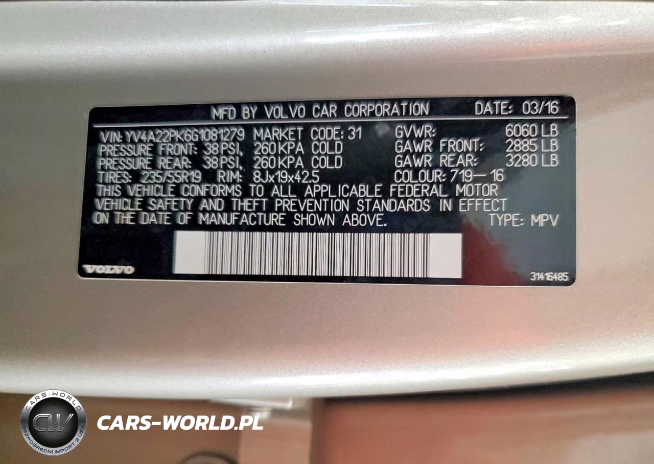 2016 Volvo Xc90 T6 VIN:YV4A22PK6G1081279 - 13