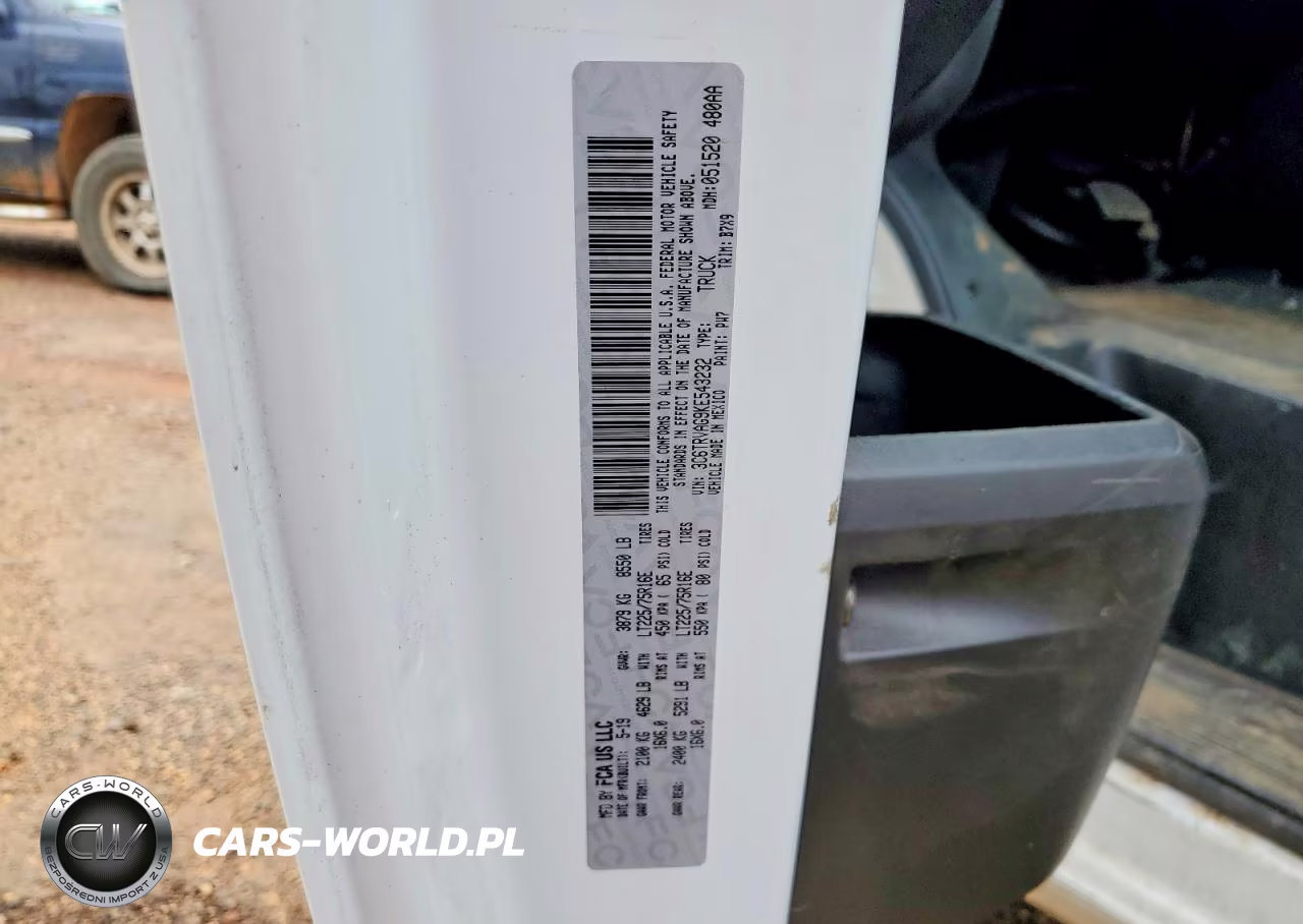 2019 Ram Promaster 1500 1500 Standard VIN:3C6TRVAG9KE543232 - 13