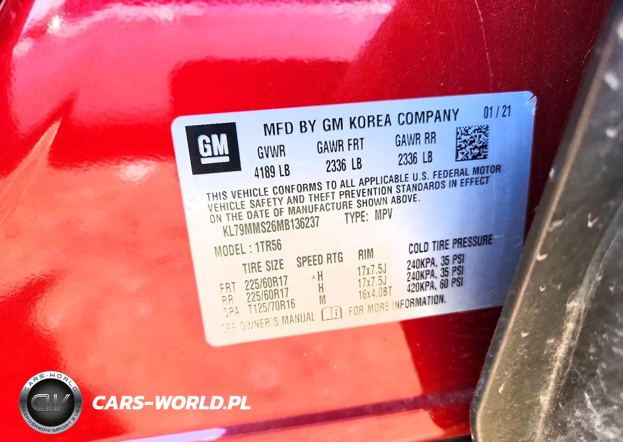 2021 Chevrolet Trailblazer Ls VIN:KL79MMS26MB136237 - 13