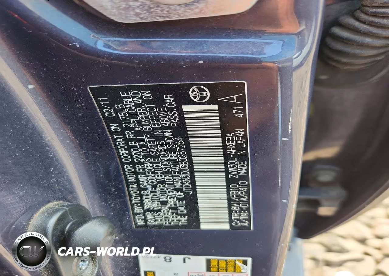 2011 Toyota Prius Two VIN:JTDKN3DU3B0287264 - 12