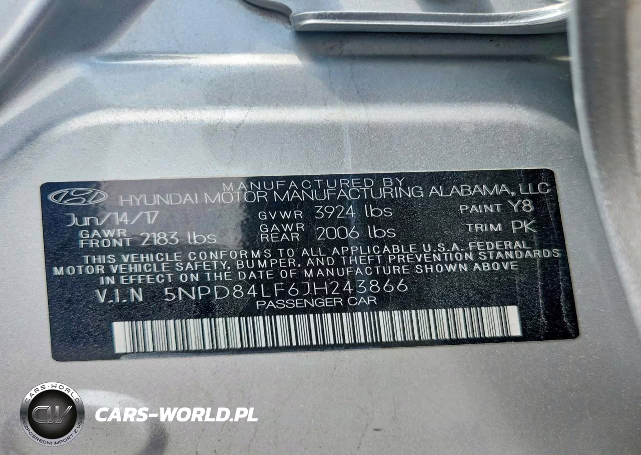 2018 Hyundai Elantra Sel VIN:5NPD84LF6JH243866 - 12