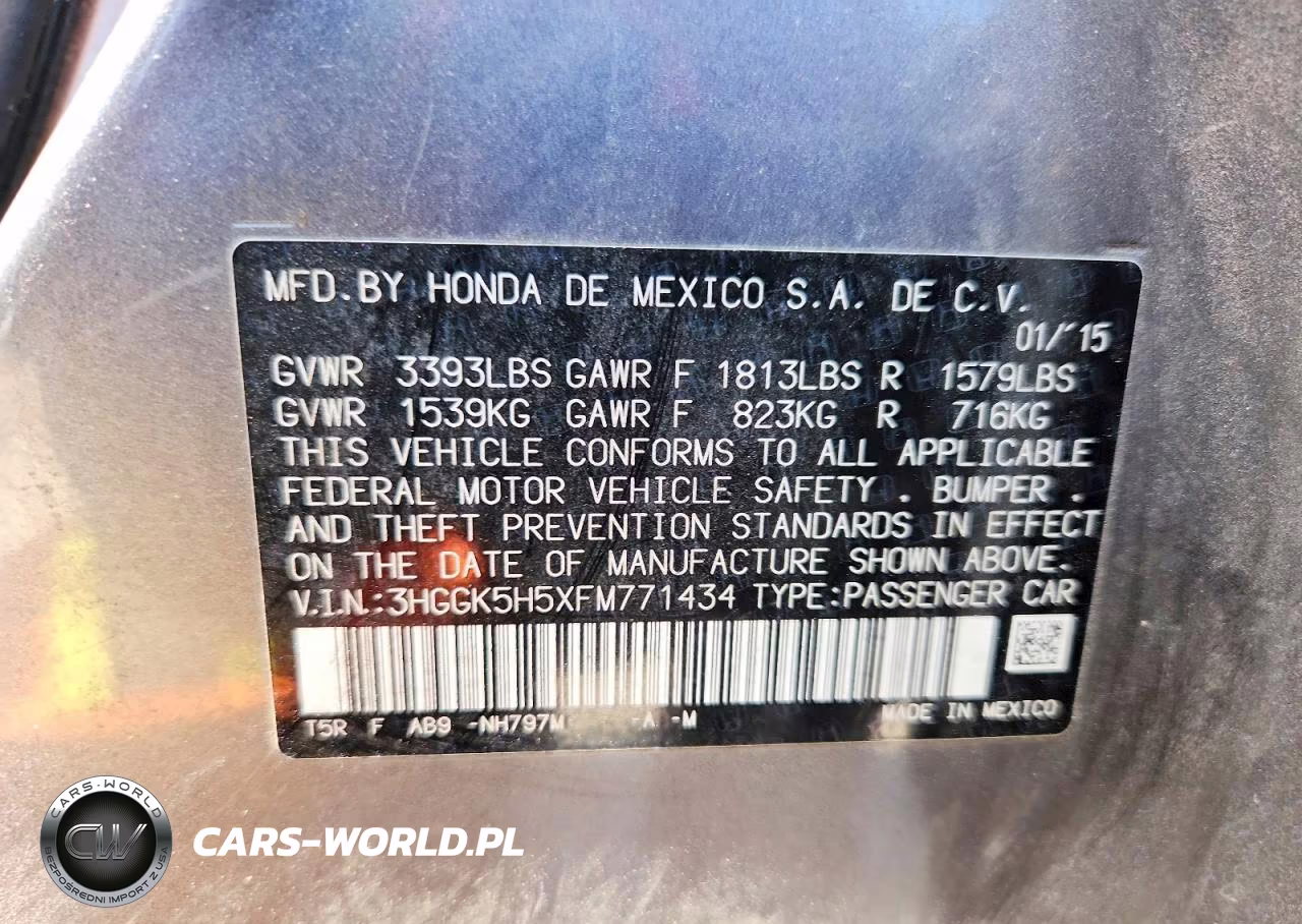 2015 Honda Fit Lx VIN:3HGGK5H5XFM771434 - 12
