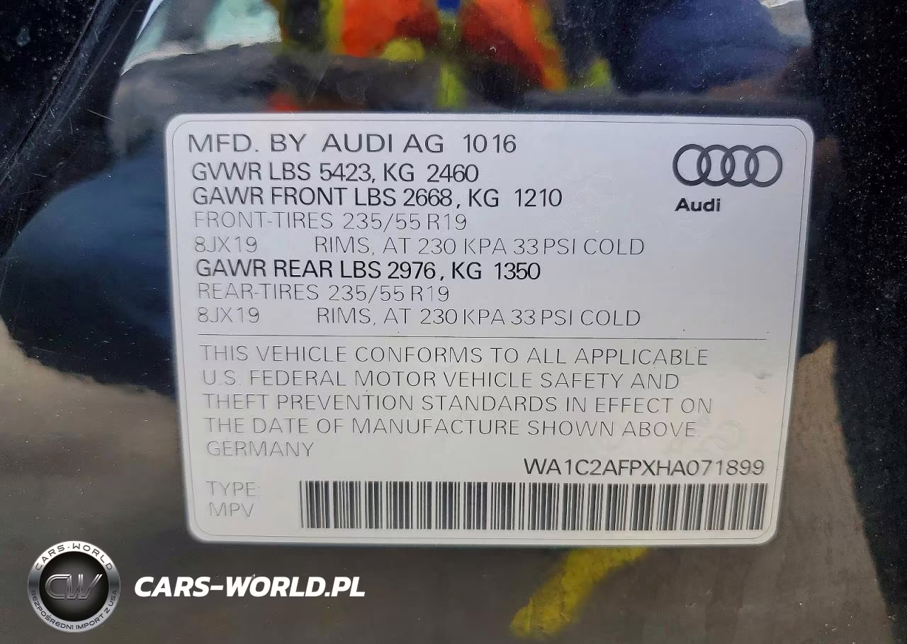 2017 Audi Q5 Premium VIN:WA1C2AFPXHA071899 - 13
