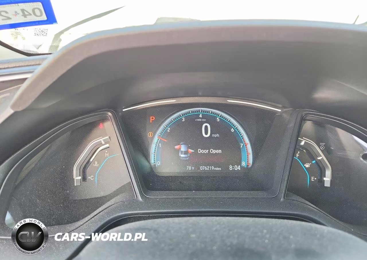 2019 Honda Civic Lx VIN:2HGFC2F69KH516026 - 9