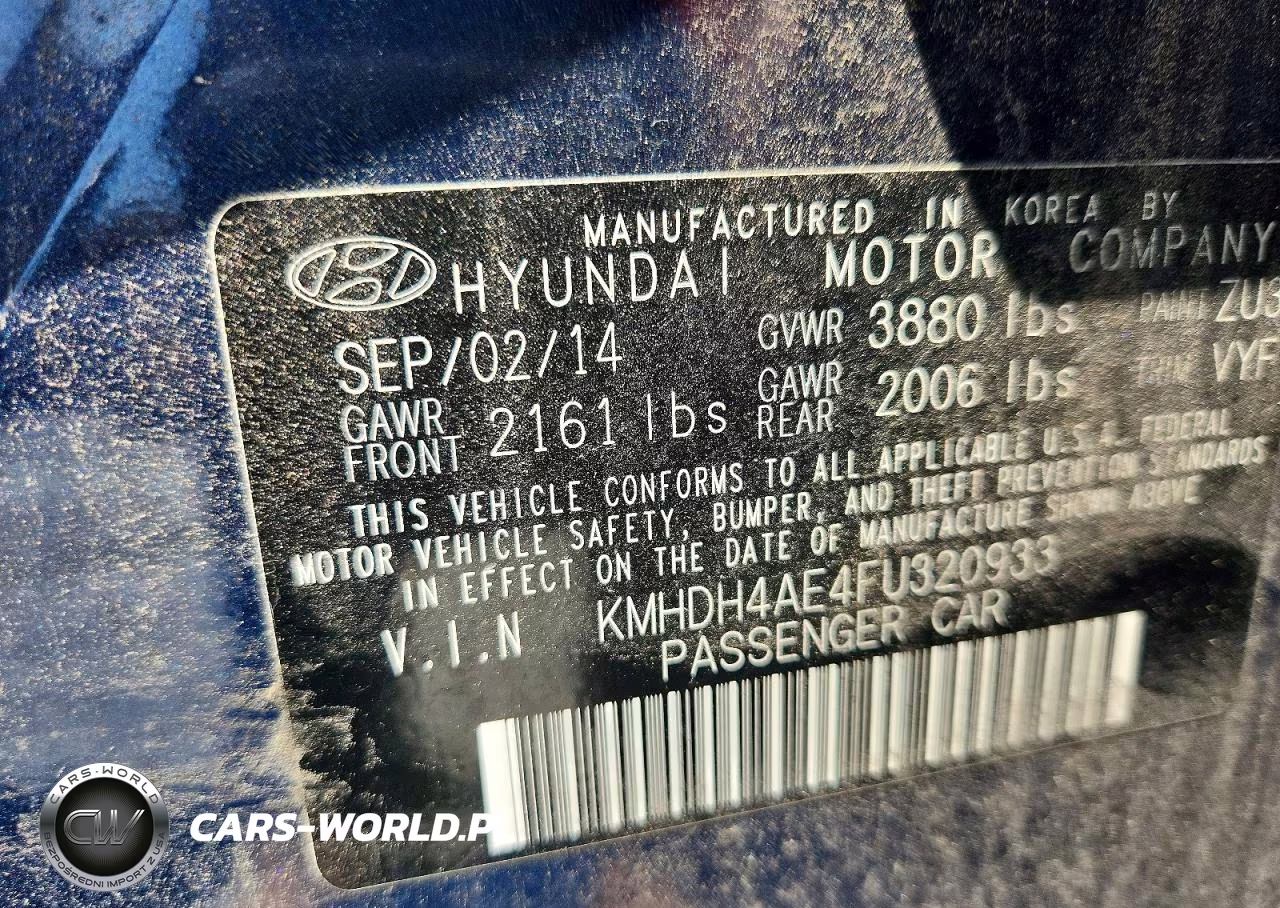 2015 Hyundai Elantra Se VIN:KMHDH4AE4FU320933 - 12