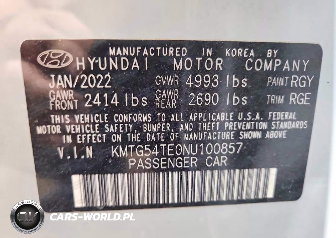 2022 Genesis G70 3.3T Standard VIN:KMTG54TE0NU100857 - 13
